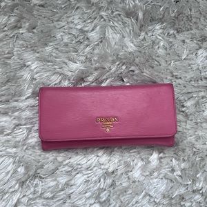 Prada - Large Wallet - Pink - Used Condition